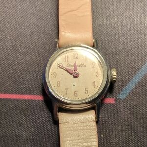1964 US Time, Timex Cinderella Watch, Hand Wind Pink Watch